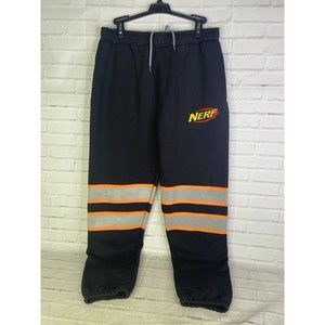Dumbgood x Nerf Logo Black Sweatpants Athleisure Pants With Pockets Mens Size M